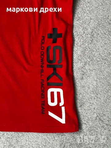 Long-Sleeve Graphic T-Shirt Save your Wishlist Polo Ralph Lauren M, снимка 8 - Блузи - 53494094