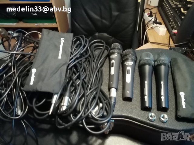 Микрофони Sennheizer 2бр и Aiwa 2 бр нови с по 6 м кабели, снимка 9 - Други - 43477182