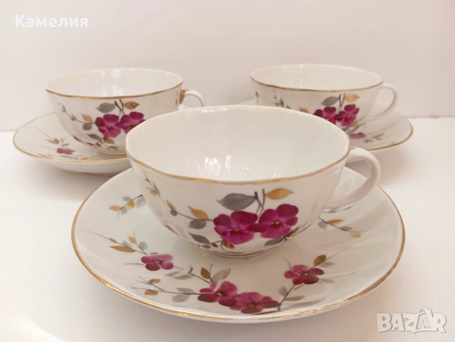 Руски порцелан , снимка 8 - Чаши - 52224929