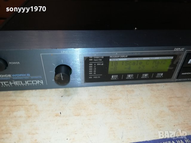  TC-HELICON VOICEWORKS HARMONY CORRECTION EFFECT-ВНОС GERMANY LK1EWC1111231951, снимка 6 - Ресийвъри, усилватели, смесителни пултове - 42950852