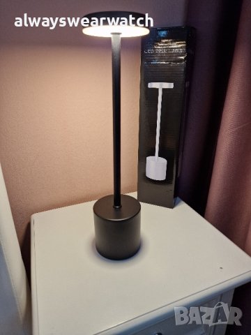 Лед лампа за маса / безжична - 3 режима на светене и регул. светлина, снимка 14 - Настолни лампи - 44001139