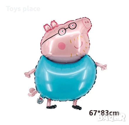 Целофанови балони Пепа Пиг Фолиеви балони, снимка 2 - Други - 52506761
