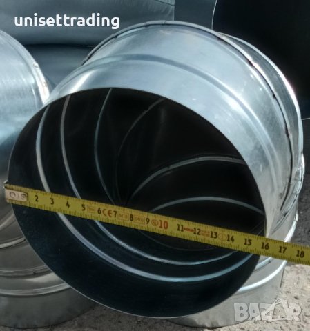 Коляно за аспирация ф160 поцинковано, снимка 3 - Други машини и части - 38027911