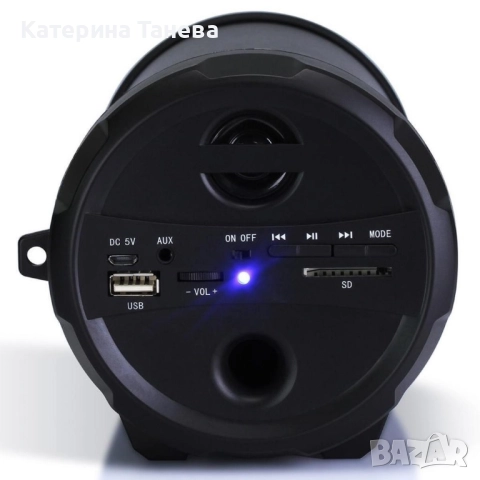 Преносима тонколона AKAI ABTS-12C 10W с Bluetooth. LED светлини. USB слот, снимка 2 - Други - 51885324
