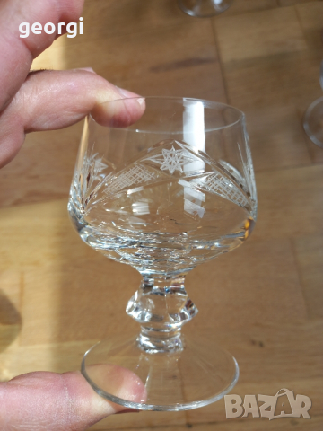 кристални чаши за коняк Бг оловен кристал Рамона, снимка 3 - Чаши - 44874030