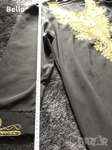 копринена рокля с бродерия за хор, снимка 5 - Антикварни и старинни предмети - 25773027