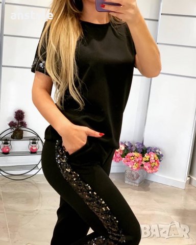 Елегантен екип в два цвята, снимка 3 - Комплекти - 28179067