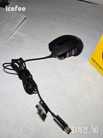 Мишка Corsair Scimitar RGB Elite , снимка 12 - Клавиатури и мишки - 53305048