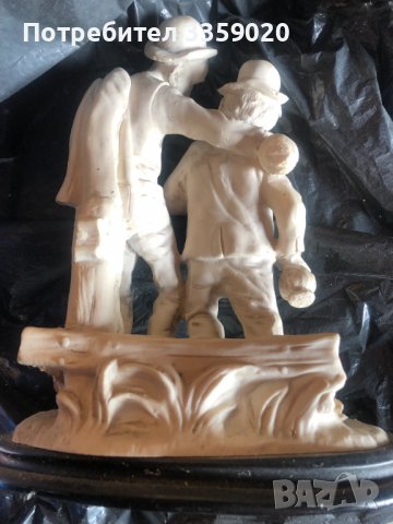продавам стара керамична фигура Лаурел и Харди, снимка 2 - Антикварни и старинни предмети - 37090749