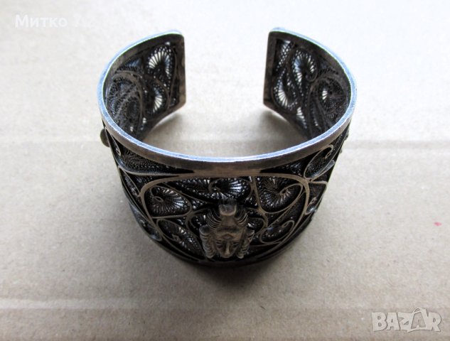 дамска сребърна гривна - 17, снимка 4 - Гривни - 43377124