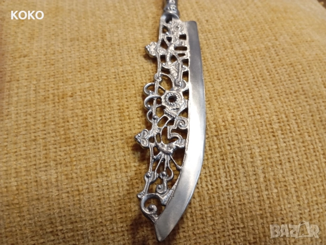 Античен Руски Нож за Писма , снимка 3 - Антикварни и старинни предмети - 52550363