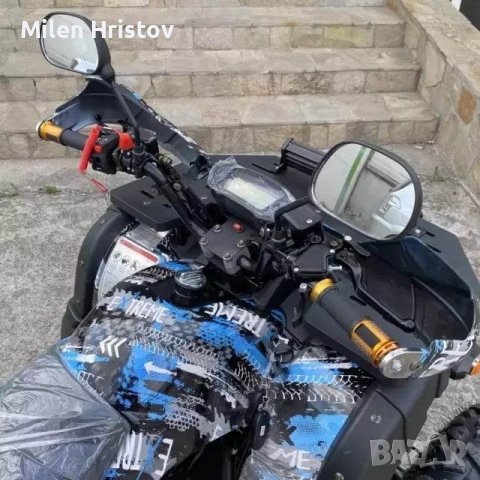 БЕНЗИНВО ATV 200CC GRIZZLY PRO С ЛЕД БАР – BLUE CAMOUFLAGE, снимка 7 - Мотоциклети и мототехника - 43715799