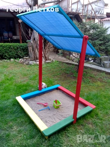Детски Пясъчник със сенник,цветен, снимка 2 - Други - 50681084
