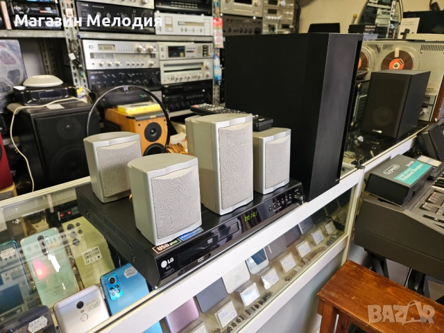 Домашно кино LG HT303SD-D2 Двд с usb и радио. Бас каса, 5 колони и дистанционно. , снимка 9 - Плейъри, домашно кино, прожектори - 51792923