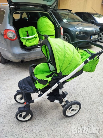 Бебешка количка Adbor Zarra 3in1 зелена, снимка 11 - Детски колички - 52930863