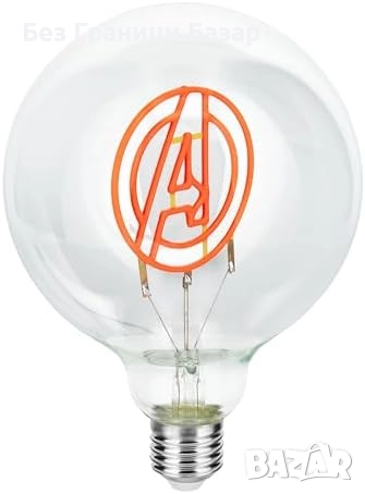 Нова Marvel Avengers колекционерска LED неонова крушка база E27 Марвел