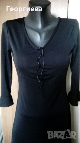 Черна официална рокля ПРОМОЦИЯ 🍀👗 XS, S, S/M🍀👗 арт.261, снимка 3 - Рокли - 27244344