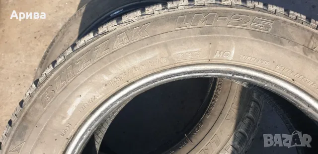 Зимни гуми BRIDGESTONE Blizzak - 195/60/16, снимка 3 - Гуми и джанти - 48306599