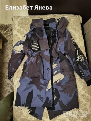 Ефектно дълго яке с цип и тик-так копчета, снимка 13 - Якета - 52380831