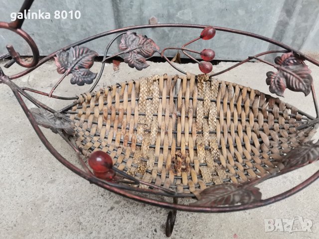 Стара кошничка, снимка 2 - Антикварни и старинни предмети - 39239583