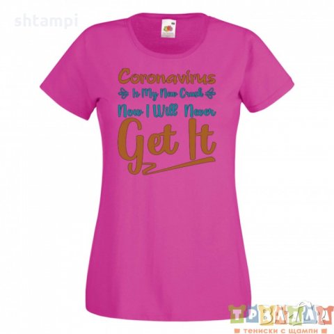 Дамска тениска Corona virus корона вирус Covid 19 Ковид, снимка 2 - Тениски - 33168388