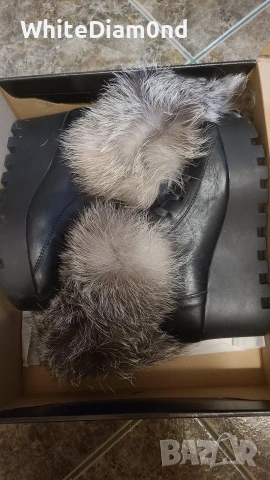 Дамски боти Constantine's с естествена кожа и косъм номер 37, снимка 4 - Дамски боти - 53184185