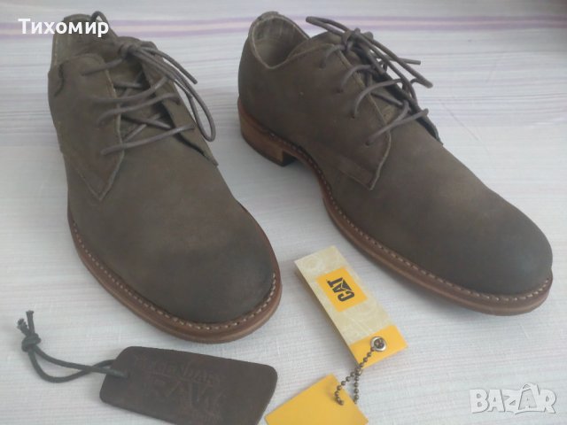 Обувки естествена кожа Caterpillar Miller suede leather, снимка 4 - Официални обувки - 43743919