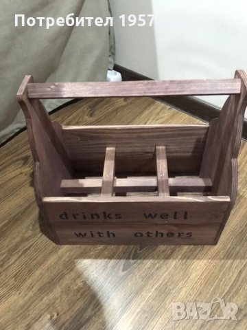 Щайга/кошница за бира(six pack)ръчна изработка, снимка 5 - Други - 26228526