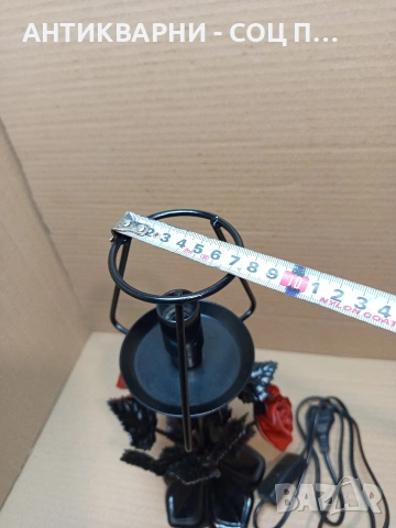 Стара Метална Декоративна Настолна Лампа. Номер 617., снимка 13 - Антикварни и старинни предмети - 53250219