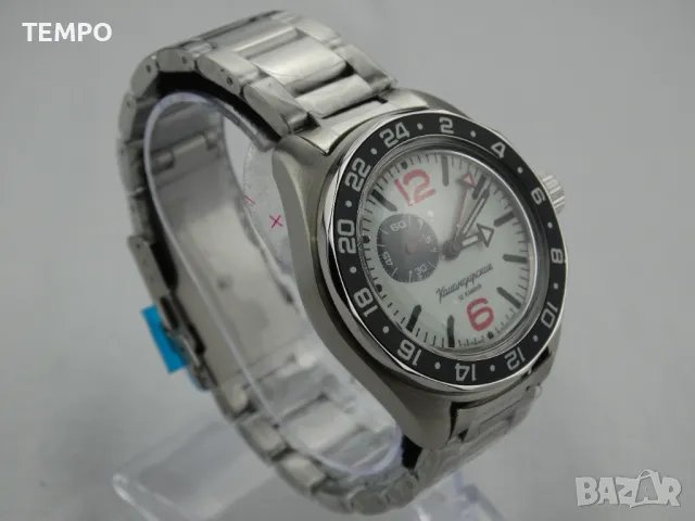 ВОСТОК КОМАНДИРСКИЕ АВТОМАТИЧЕН-GMT-FULL LUME  ref: 03099А, снимка 14 - Мъжки - 46851919