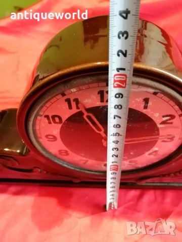 Стар Порцеланов Немски Механичен КАМИНЕН Часовник, снимка 7 - Антикварни и старинни предмети - 35271991