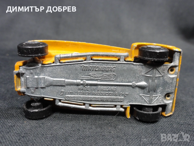 СТАРА РЕТРО МЕТАЛНА КОЛИЧКА MATCHBOX ENGLAND LOTUS SUPER SEVEN, снимка 6 - Колекции - 52476914