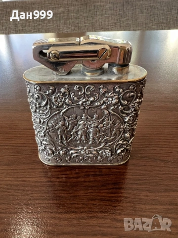 Антична , уникална сребърна запалка Karl Weden