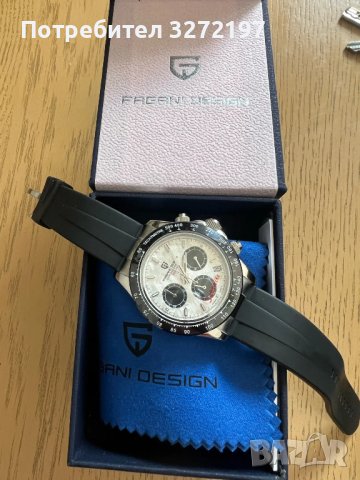Кварцов часовник PAGANI DESIGN, сапфир,Seiko VK63 механизъм, авт. дата,хронограф,водоустойчив 100 м., снимка 2 - Мъжки - 43943621