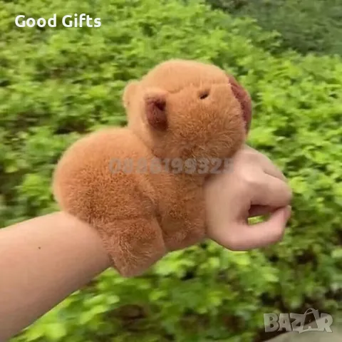 Плюшена играчка Капибара гривна за ръка + плюшена Чанта Капибара, снимка 2 - Плюшени играчки - 47412418