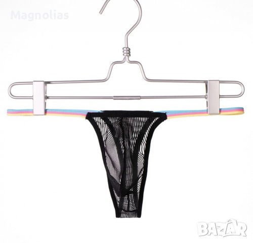 Мъжки Прашки Полупрозрачни G-String , снимка 4 - Бельо - 36618351