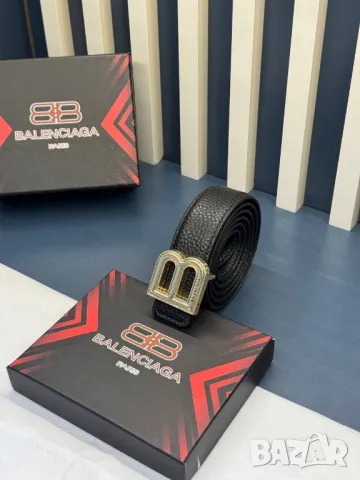 колани от естествена кожа в кутия 3см balenciaga , снимка 7 - Колани - 50348663