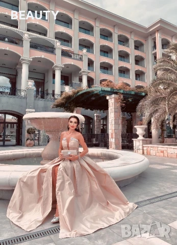 Разкошна Бална рокля - Златно шампанско, снимка 3 - Рокли - 50812915