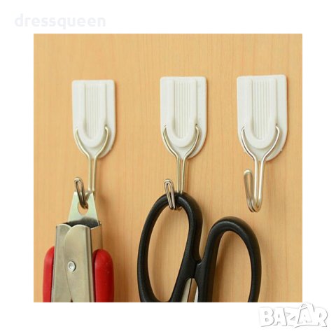 1772 Сет от 6 самозалепящи се малки закачалки за леки кухненски аксесоари, снимка 7 - Други стоки за дома - 44013882