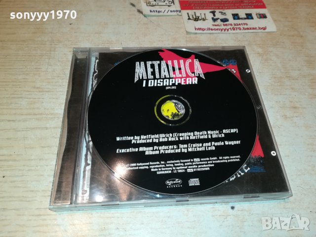 METALLICA CD-MADE IN GERMANY SWISS 1811211902, снимка 3 - CD дискове - 34852848
