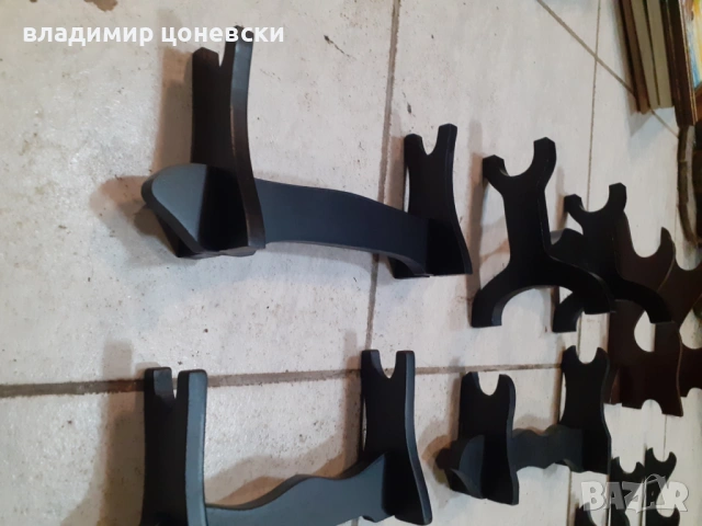 Дървена разглобяема стойка за нож,сабя,кортик,кама,пищов и др., снимка 5 - Колекции - 53486192