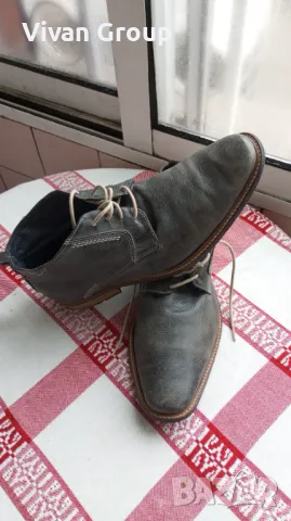 Мъжки кожени боти Jones 42, снимка 2 - Мъжки боти - 49054445