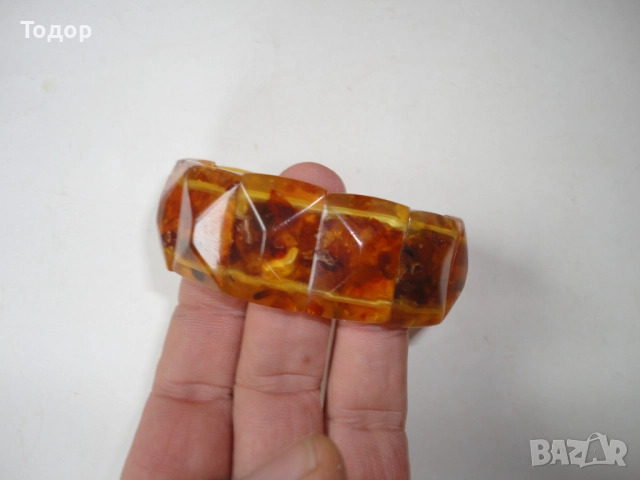 Невероятна гривна от кехлибар 1, снимка 9 - Гривни - 52839255