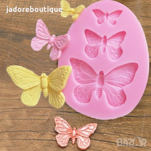 Силиконов молд пеперуди - два вида