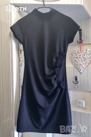 Дамска официална черна рокля, снимка 2 - Рокли - 43574980