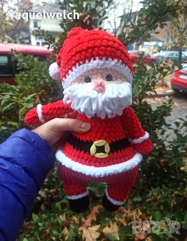 Ръчно Изплетен Дядо Коледа "Амигуруми", снимка 1