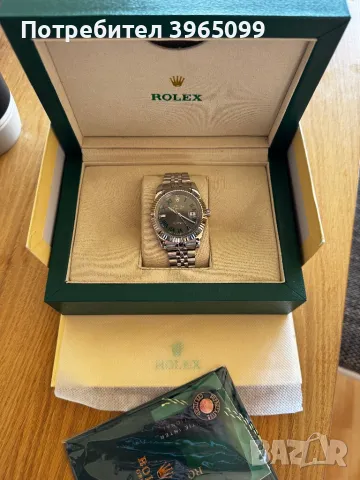 Rolex datejust 41mm Wimbledon , снимка 1 - Мъжки - 49503287