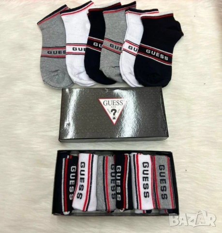 чорапи в кутия nike lacoste gucci hermes louis vuitton chanel , снимка 6 - Дамски чорапи - 50998488