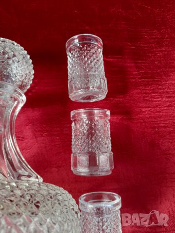 Стари стъклен сервиз , снимка 15 - Антикварни и старинни предмети - 32895326