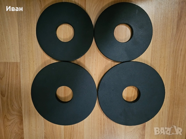 Чугунени олимпийски дискове 2.5 и 1.25кг., снимка 2 - Фитнес уреди - 52596397